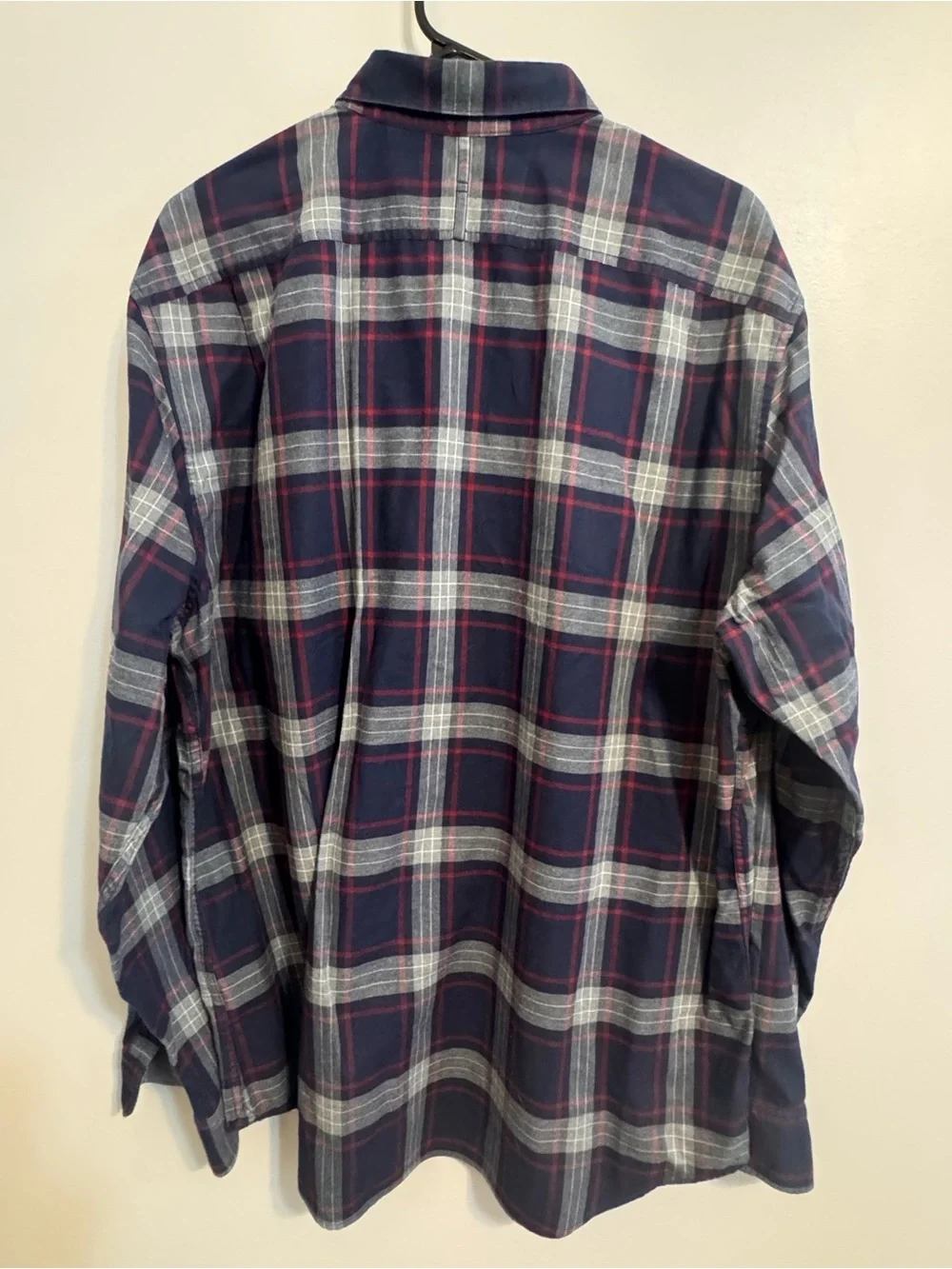 Banana Republic Luxe Flannel Shirt Men’s XL Slim Fit Plaid Elbow Patch
